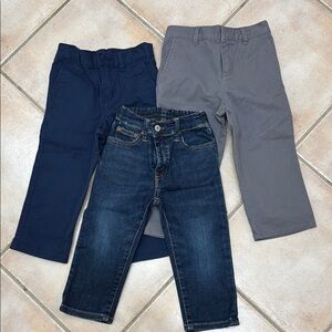 Kids' Denim and Chino Pants Set